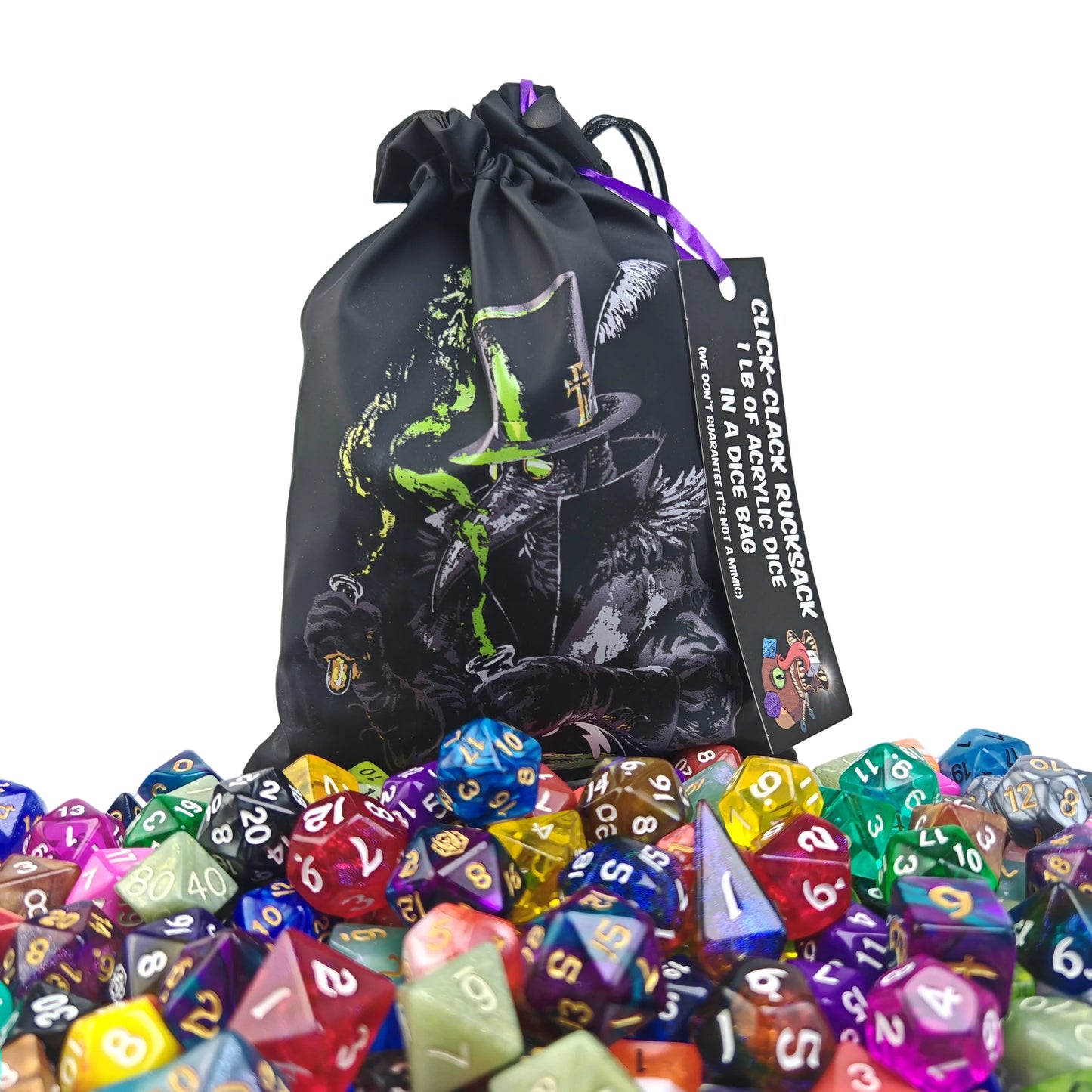 Click Clack Rucksack - 1 Pound of Acrylic Dice