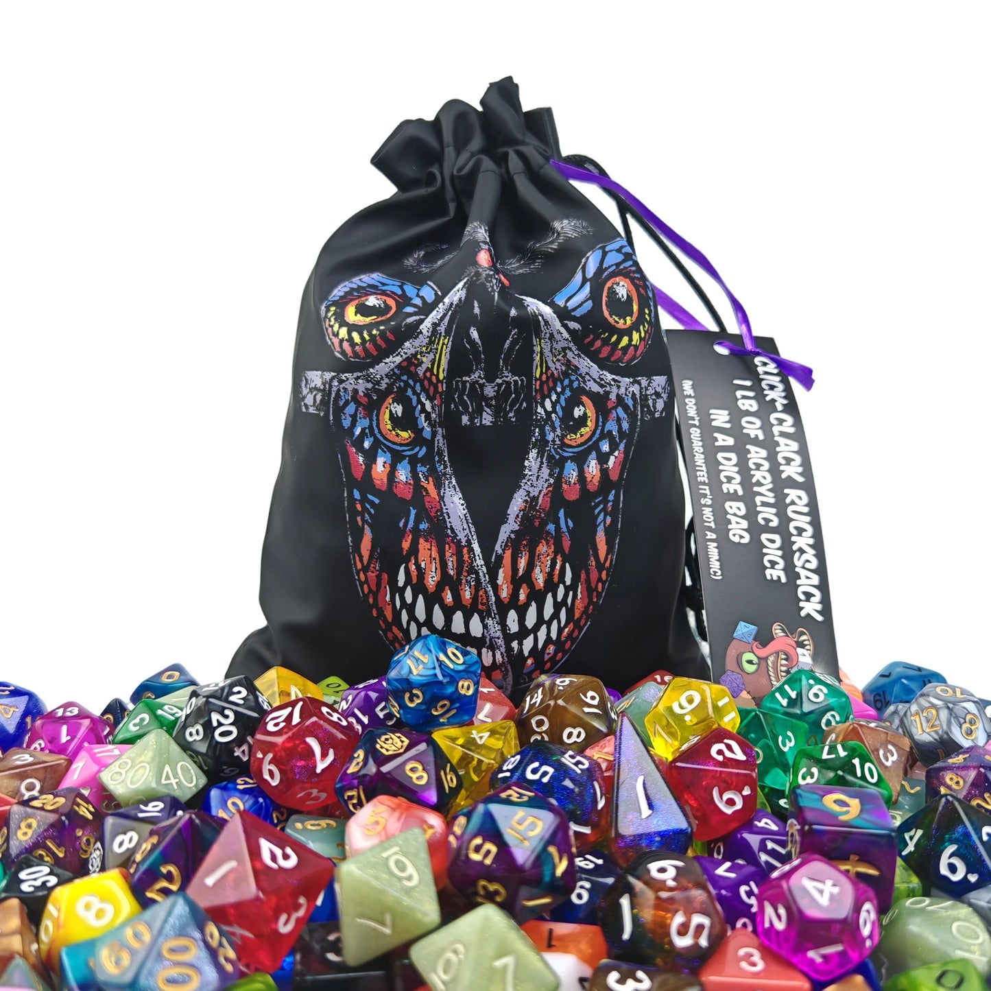Click Clack Rucksack - 1 Pound of Acrylic Dice