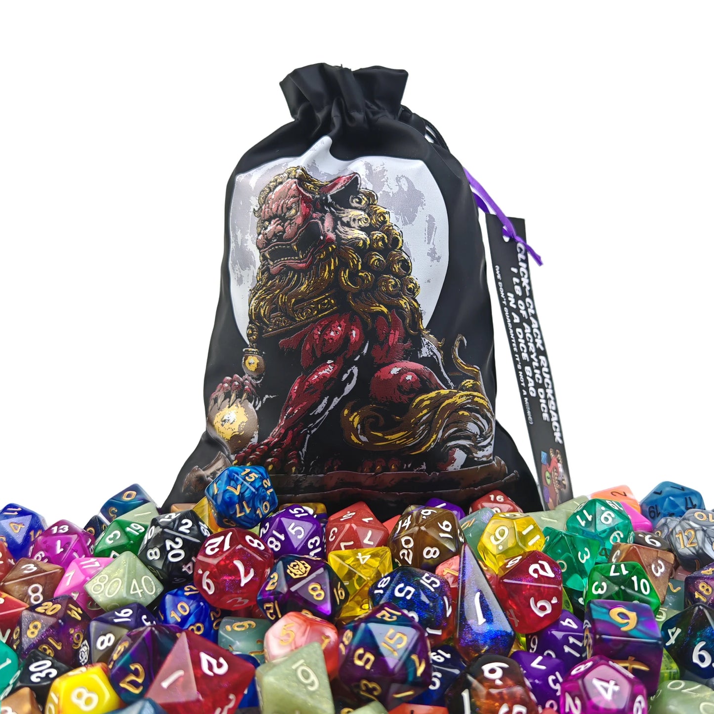 Click Clack Rucksack - 1 Pound of Acrylic Dice