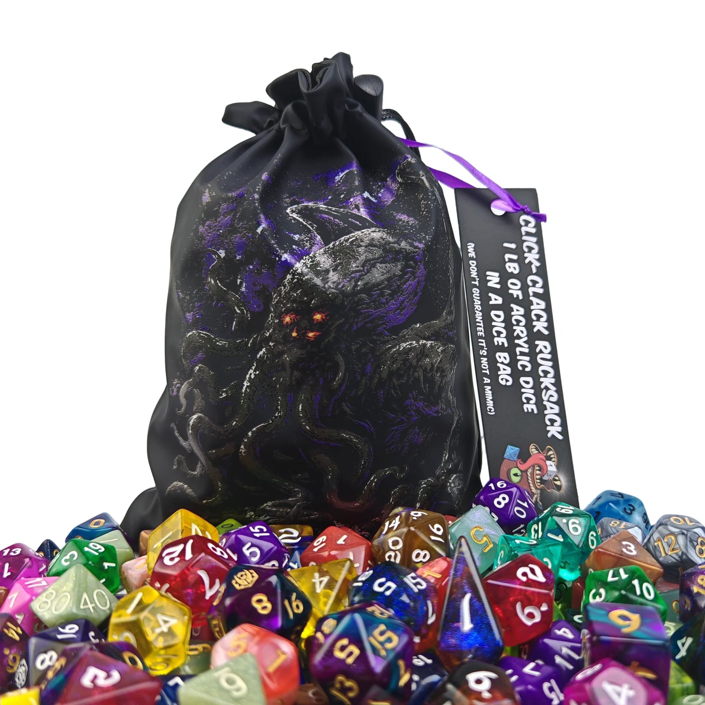 Click Clack Rucksack - 1 Pound of Acrylic Dice