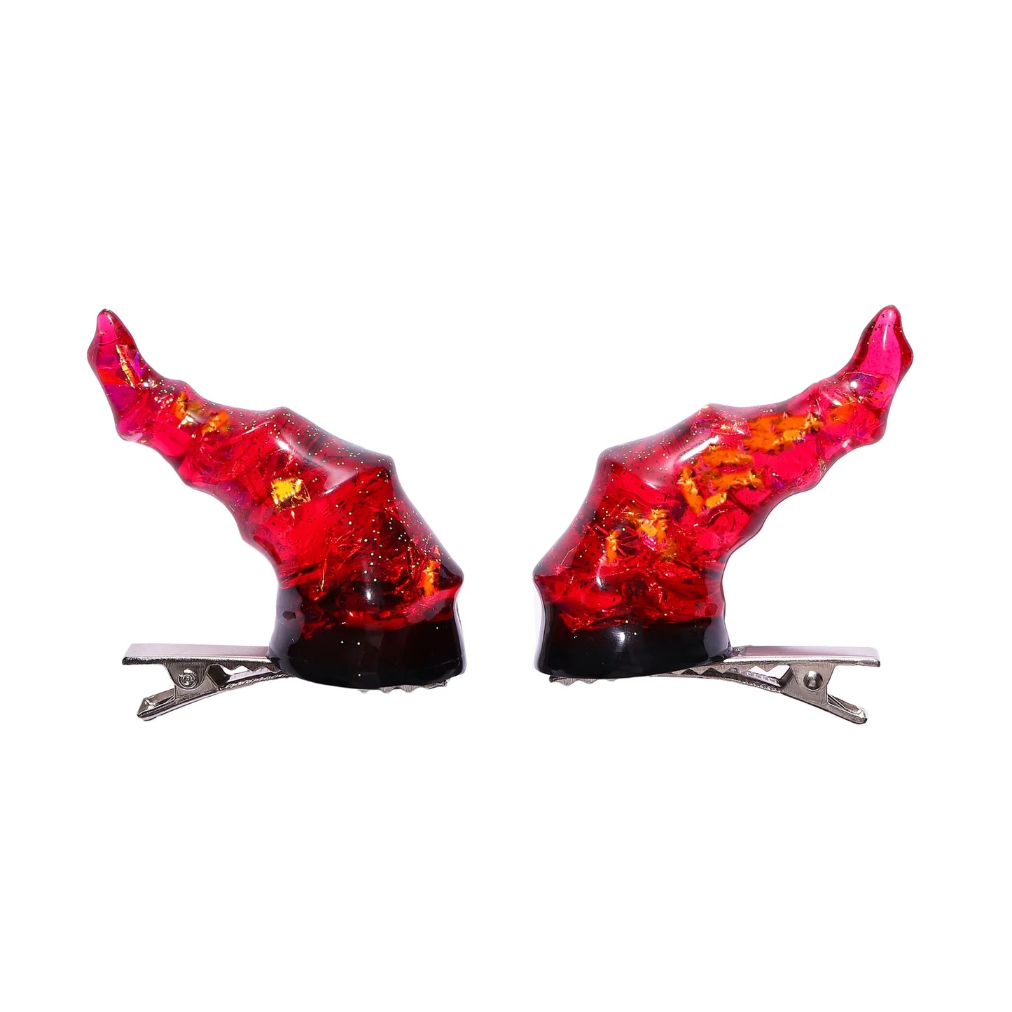 Draconic Adornments Hair Clips - Red
