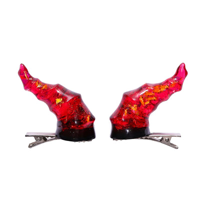 Draconic Adornments Hair Clips - Red
