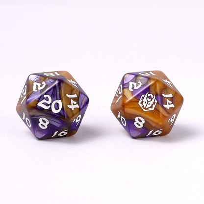 Wyrmforged Rollers 8 Piece Dice Set - Magister Robes, Rounded Resin