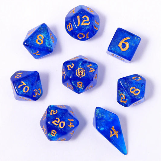 Cantrip - Wyrmforged Rollers Rounded Edge 8 Piece Dice Set