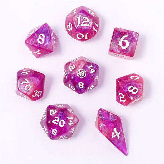 Witch's Brew - Wyrmforged Rollers Rounded Edge 8 Piece Dice Set