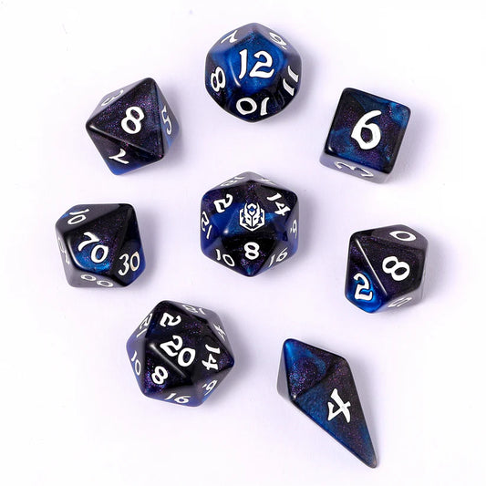 Knight Night - Wyrmforged Rollers Rounded Edge 8 Piece Dice Set