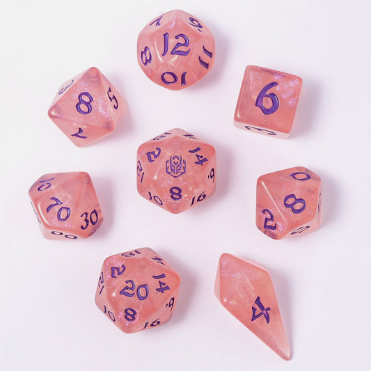 Elixir of Life - Wyrmforged Rollers Rounded Edge 8 Piece Dice Set