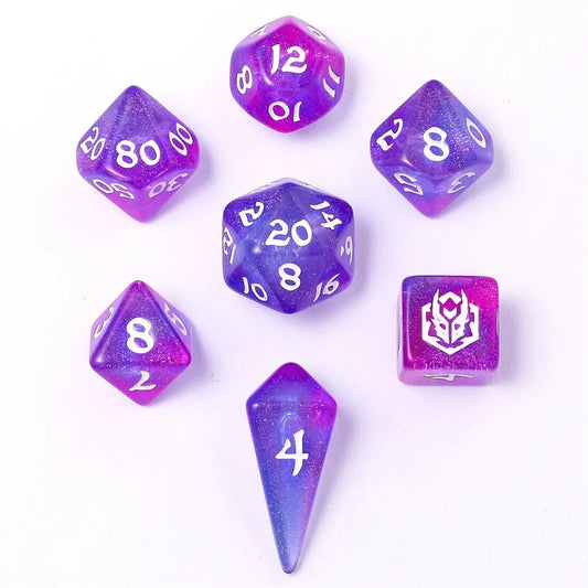 Mini Wyrmforged Rollers 8-piece Dice Set - Fairy Farts