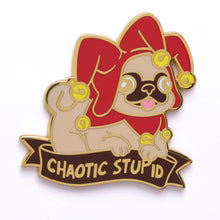 Alternative Alignments Enamel Pin - Chaotic Stupid Pug