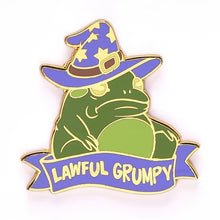 Alternative Alignments Enamel Pin - Lawful Grumpy Toad
