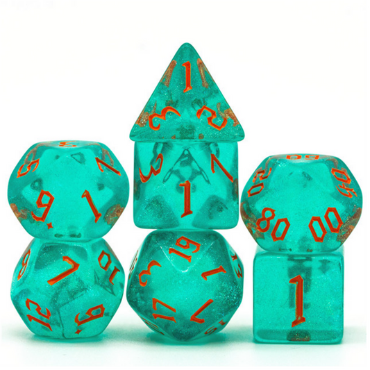 Hurricane Elemental Dice Set - Resin