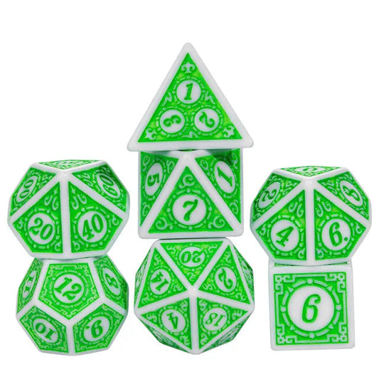Motif RPG Dice Set - Leafy, Resin