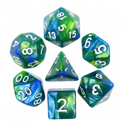 Planet Earth Dice Set - Resin