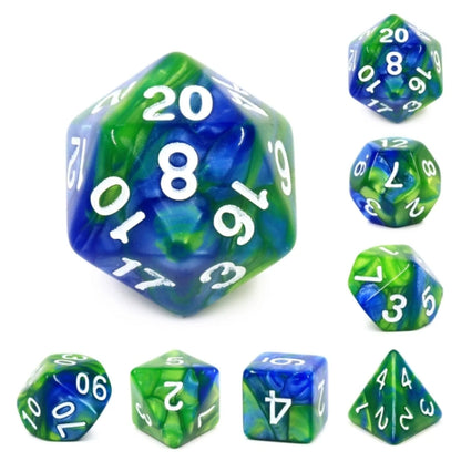 Planet Earth Dice Set - Resin