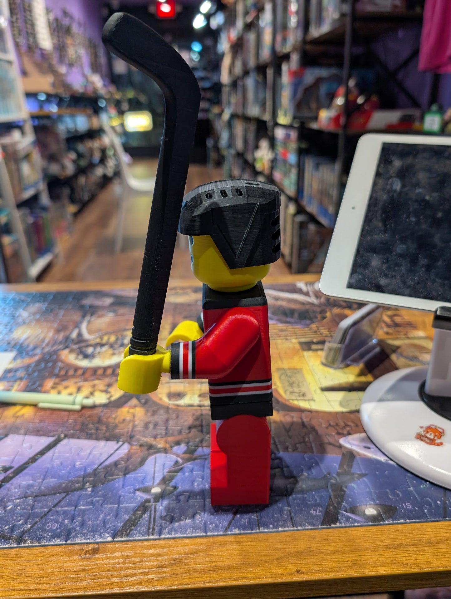 3D Lego Hurricanes Hockey Player