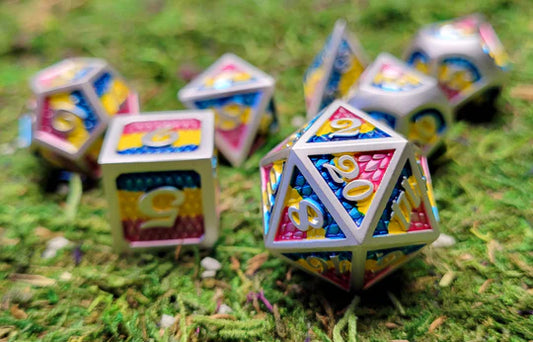 Pan Dragon Metal Dice Set