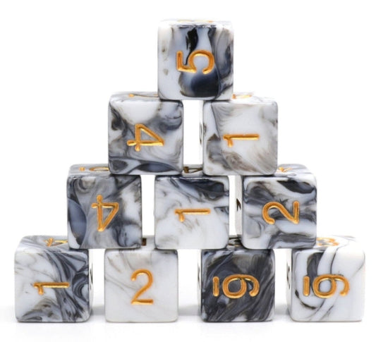 12 Piece Espresso Cream D6s - Resin