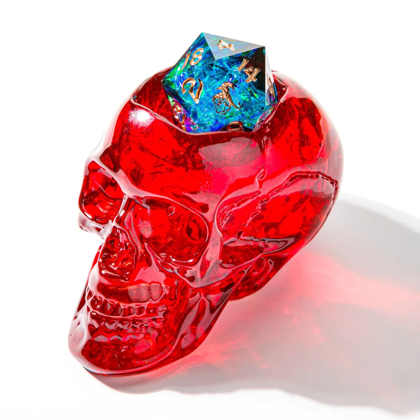 D20 Skull Holder - Red