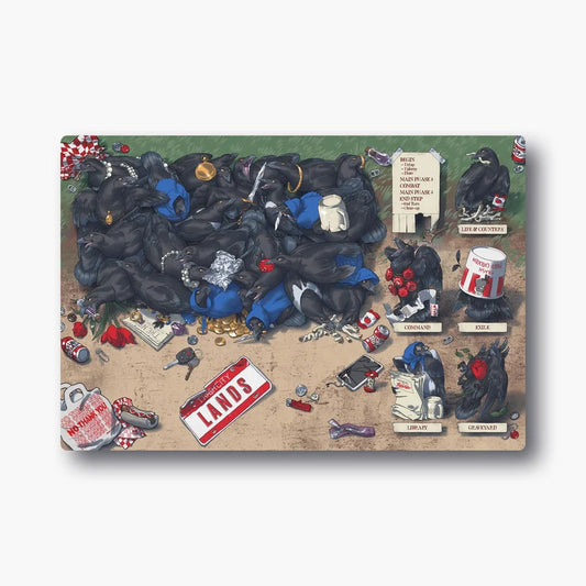 World of Trash - Crows - Corvid Chaos Playmat
