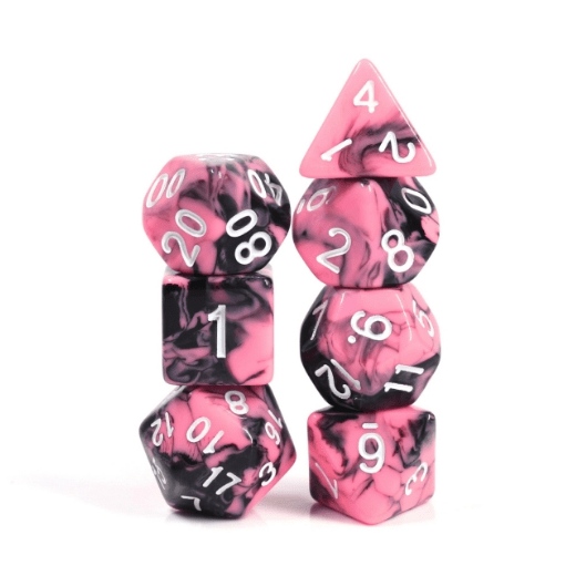 Watermelon Cream Dice Set - Resin