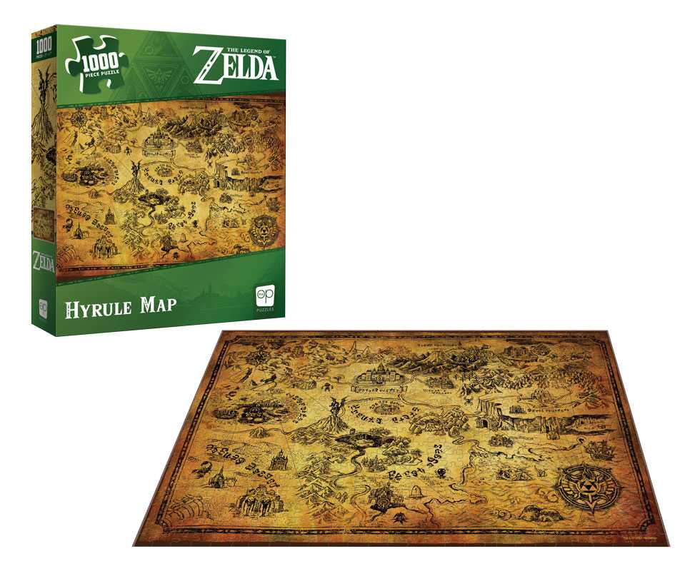 The Legend of Zelda: Hyrule Map 1000pc Puzzle