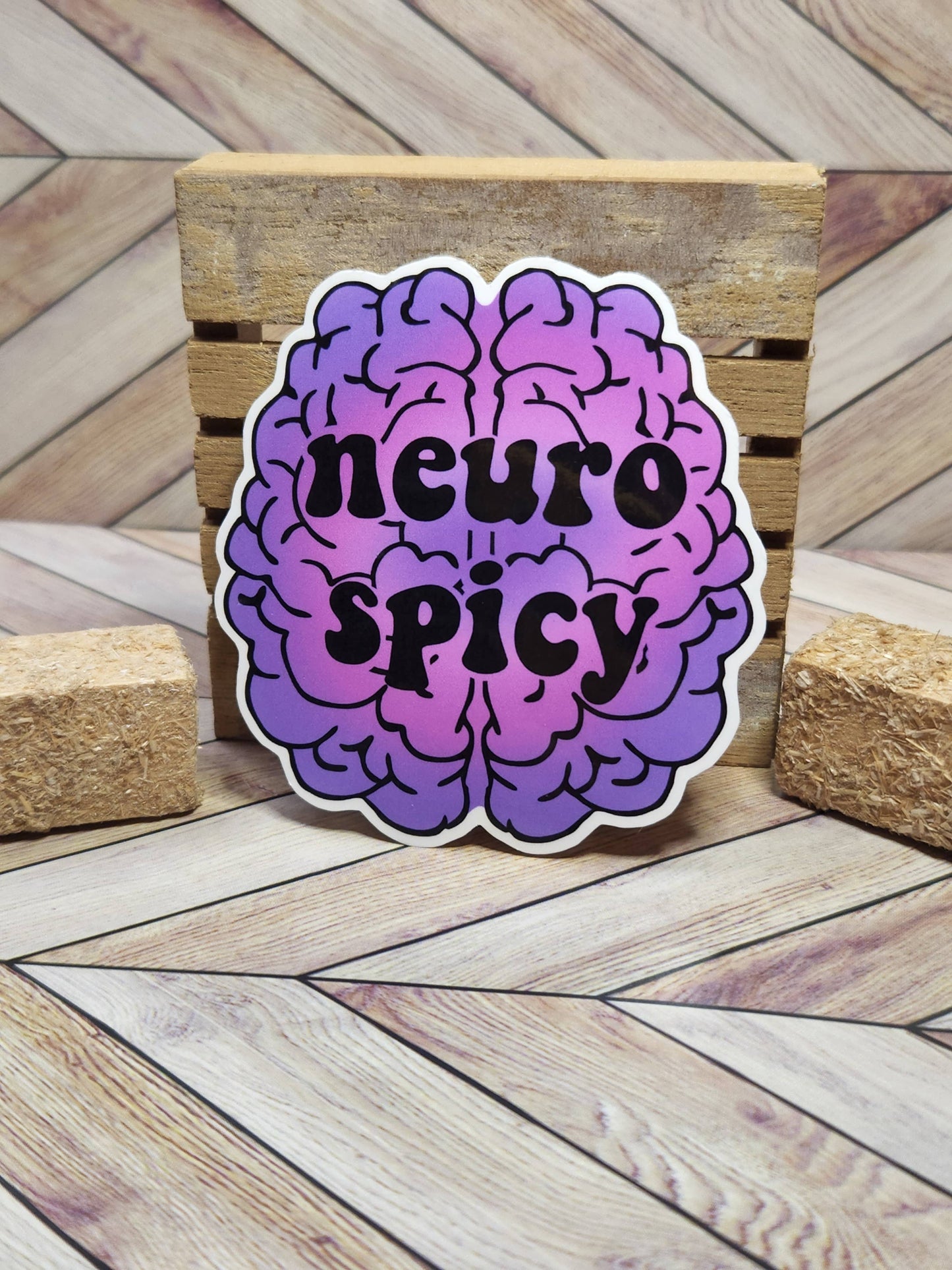 Neuro Spicy sticker: White