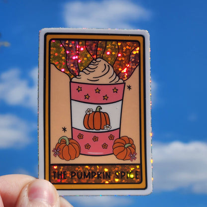 The pumpkin spice sticker: Holo dots