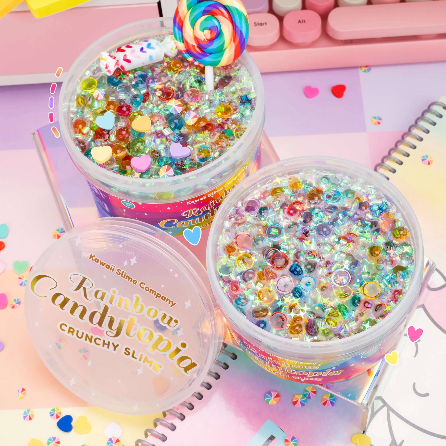 Rainbow Candytopia Crunchy Signature Dome™ Slime