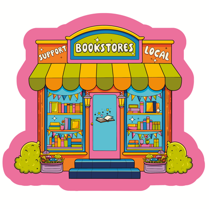 Support local bookstores sticker hydroflask planner