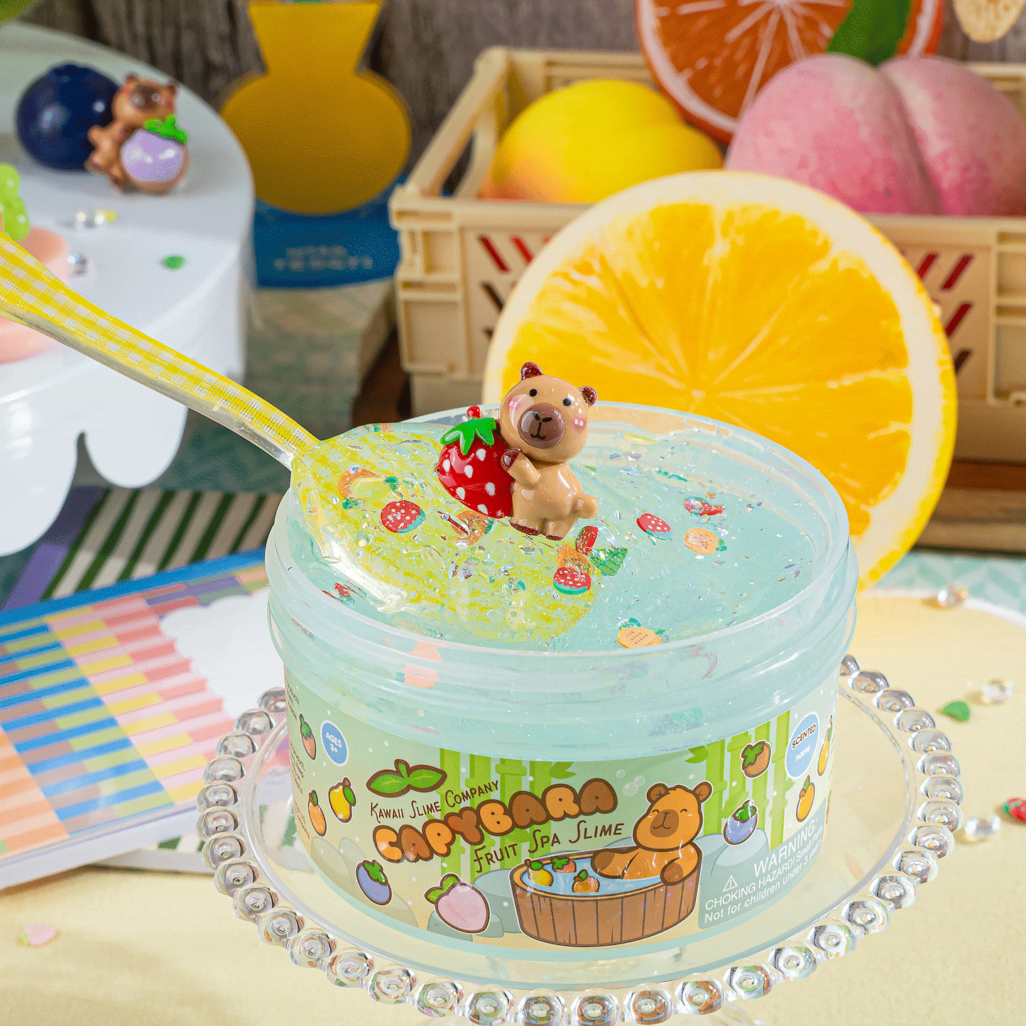 Capybara Fruit Spa Signature Dome™ Slime