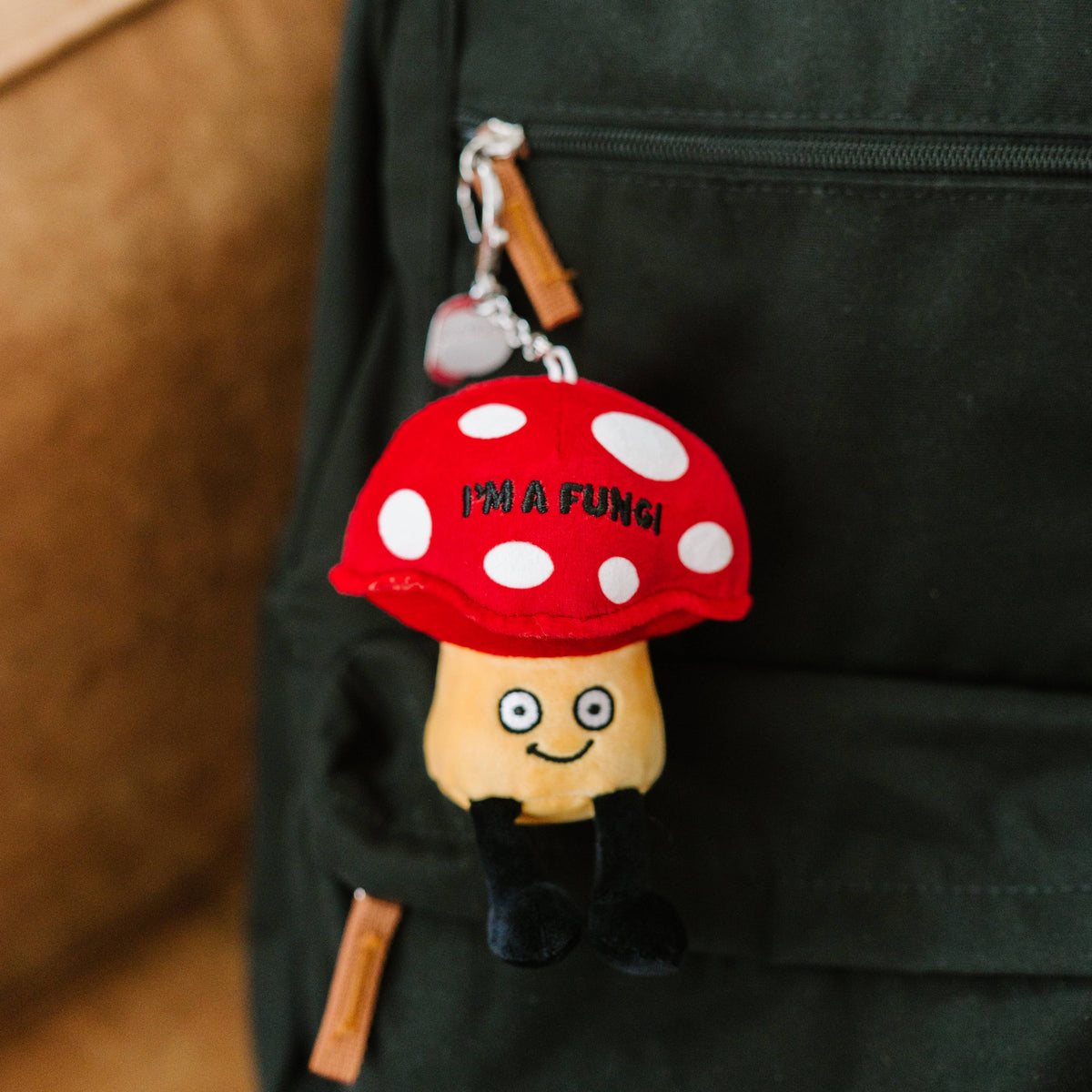Punchkins - "I'm A Fungi" Mushroom Bag Charm