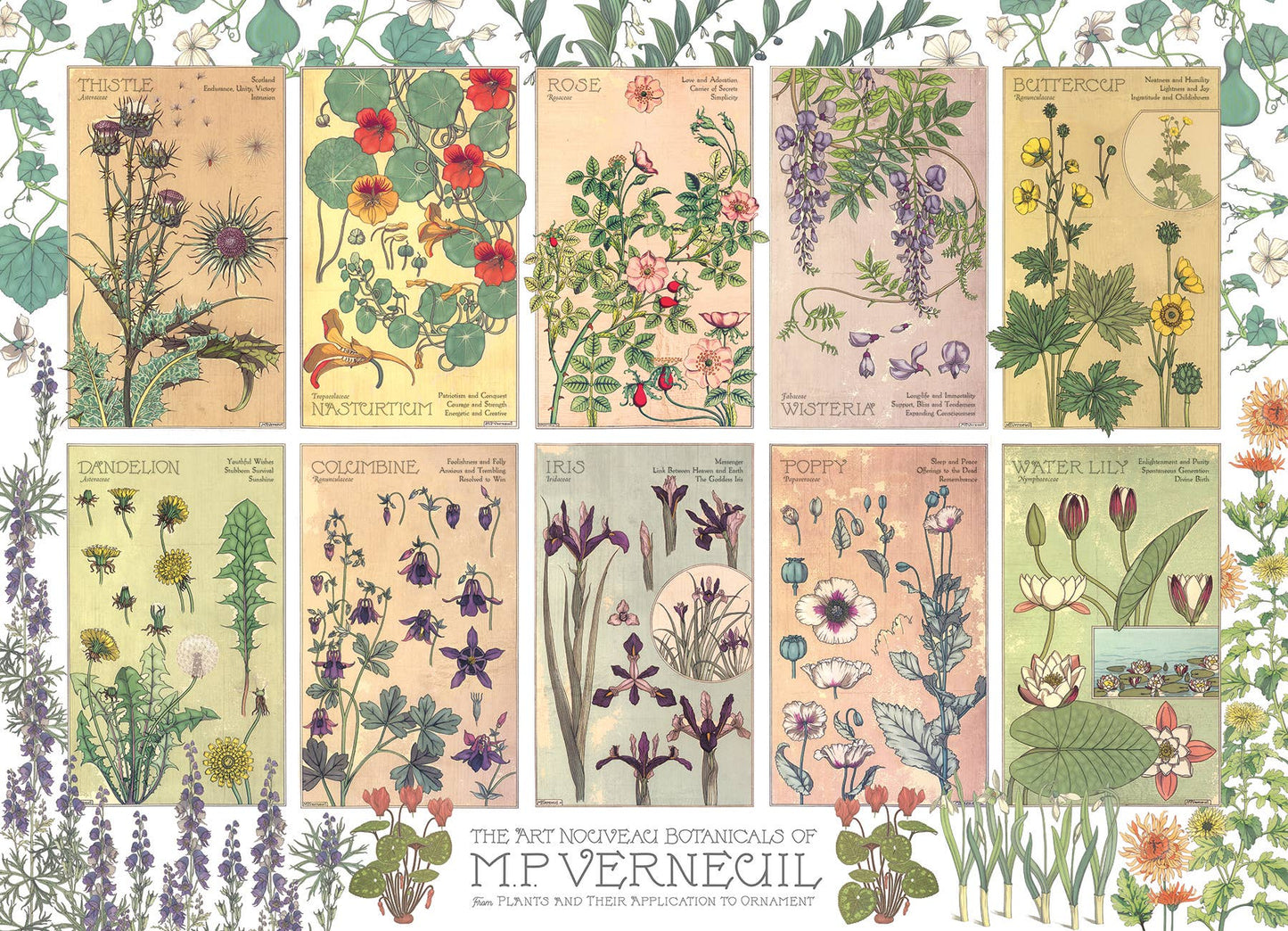 Botanicals by Verneuil 1000pc puzzle