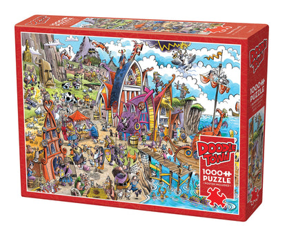DoodleTown: Viking Village 1000pc puzzle