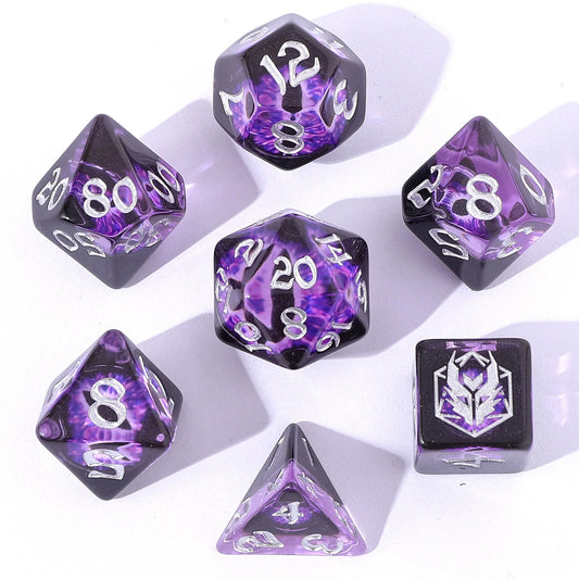 Wyrmforged Rollers - Dragon's Eye Purple - Rounded Resin