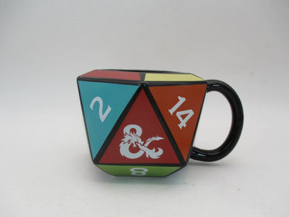 Dungeons & Dragons D20 Die Ceramic 3D Sculpted Mug