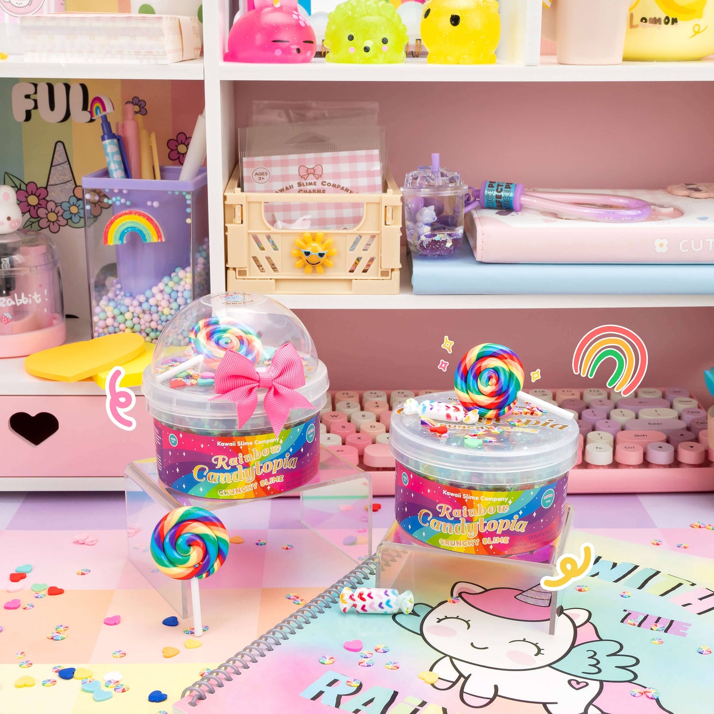 Rainbow Candytopia Crunchy Signature Dome™ Slime