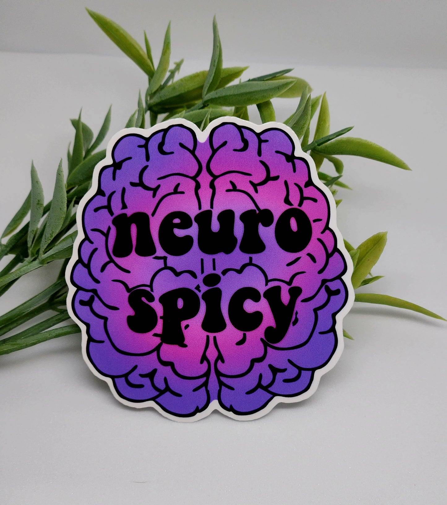 Neuro Spicy sticker: White