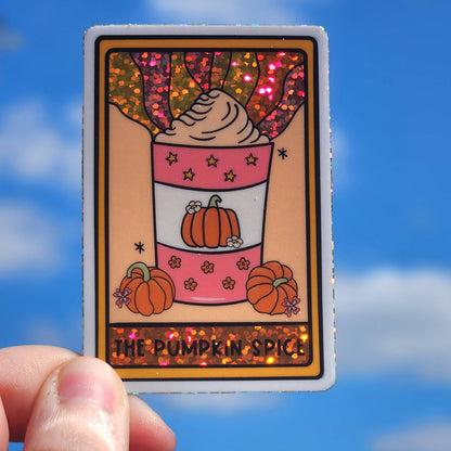 The pumpkin spice sticker: Holo dots