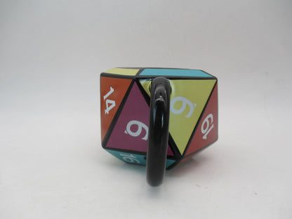 Dungeons & Dragons D20 Die Ceramic 3D Sculpted Mug