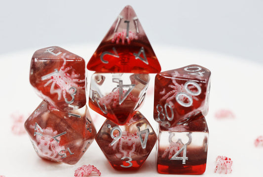 Ghost Spider Dice Set - Resin Inclusion