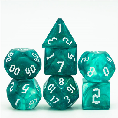 Ocean Elemental Dice Set - Resin