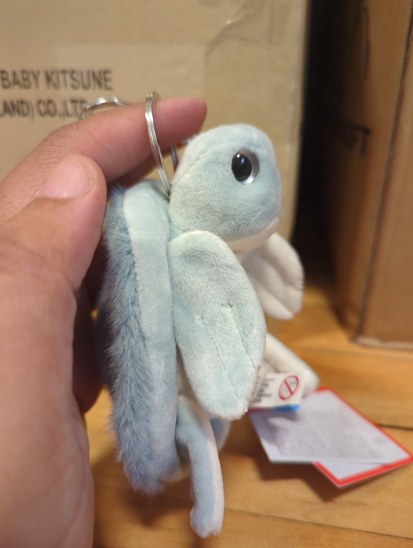 Turtle plush toy bag charm