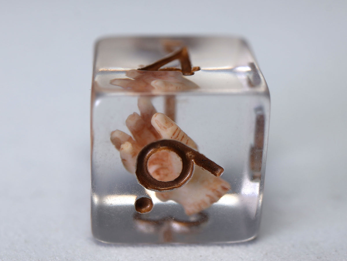 Give Me A Hand Dice Set - Resin Inclusion