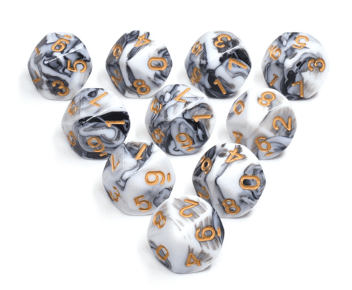 10 Piece Espresso Cream D10s - Resin