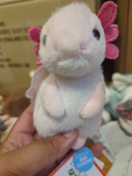 Axolotl plush toy bag charm