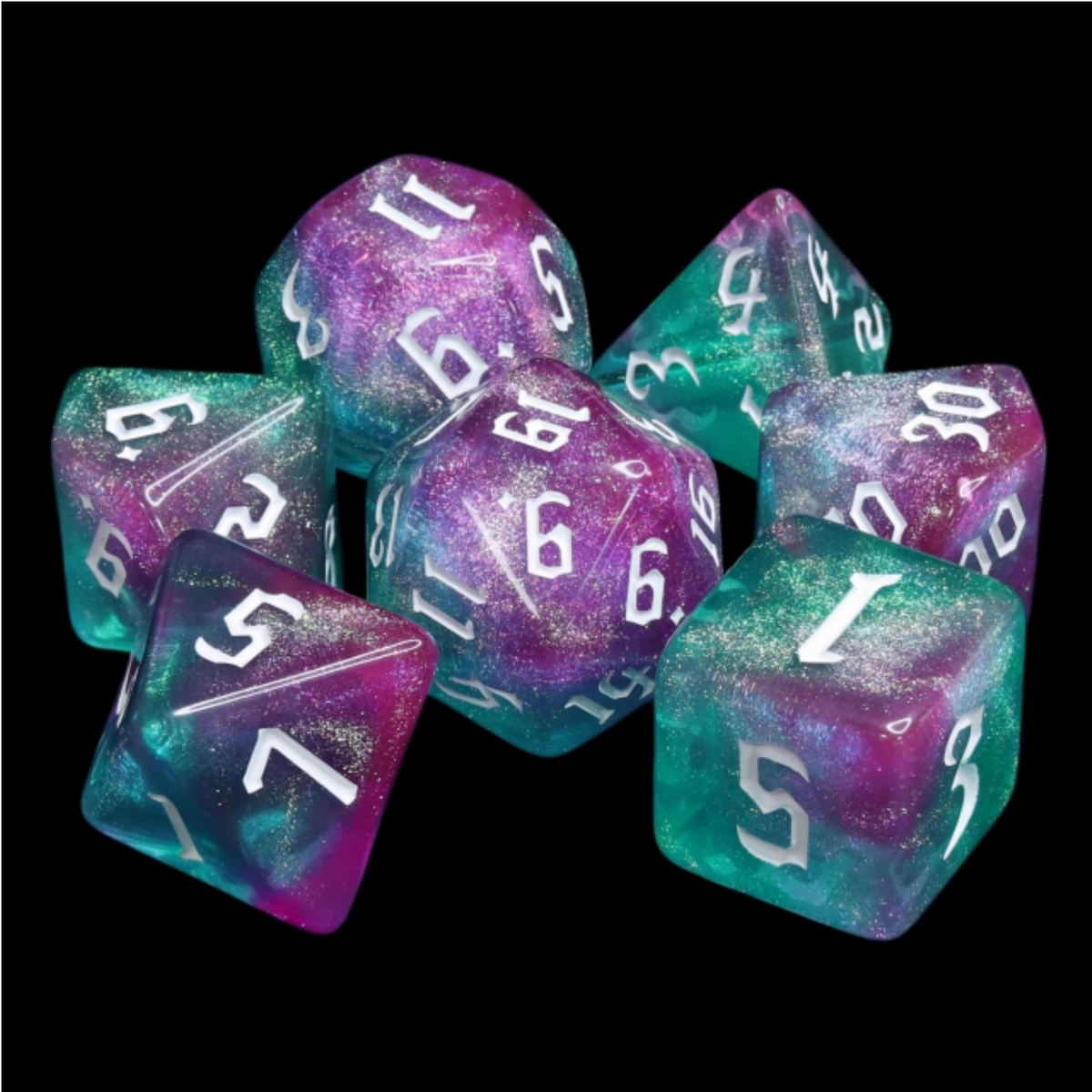 Magic Wand RPG Dice Set - Resin