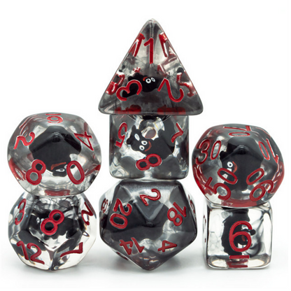 Vampire Bats Dice Set - Resin Inclusion