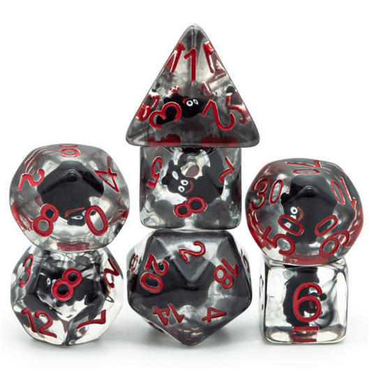 Vampire Bats Dice Set - Resin Inclusion