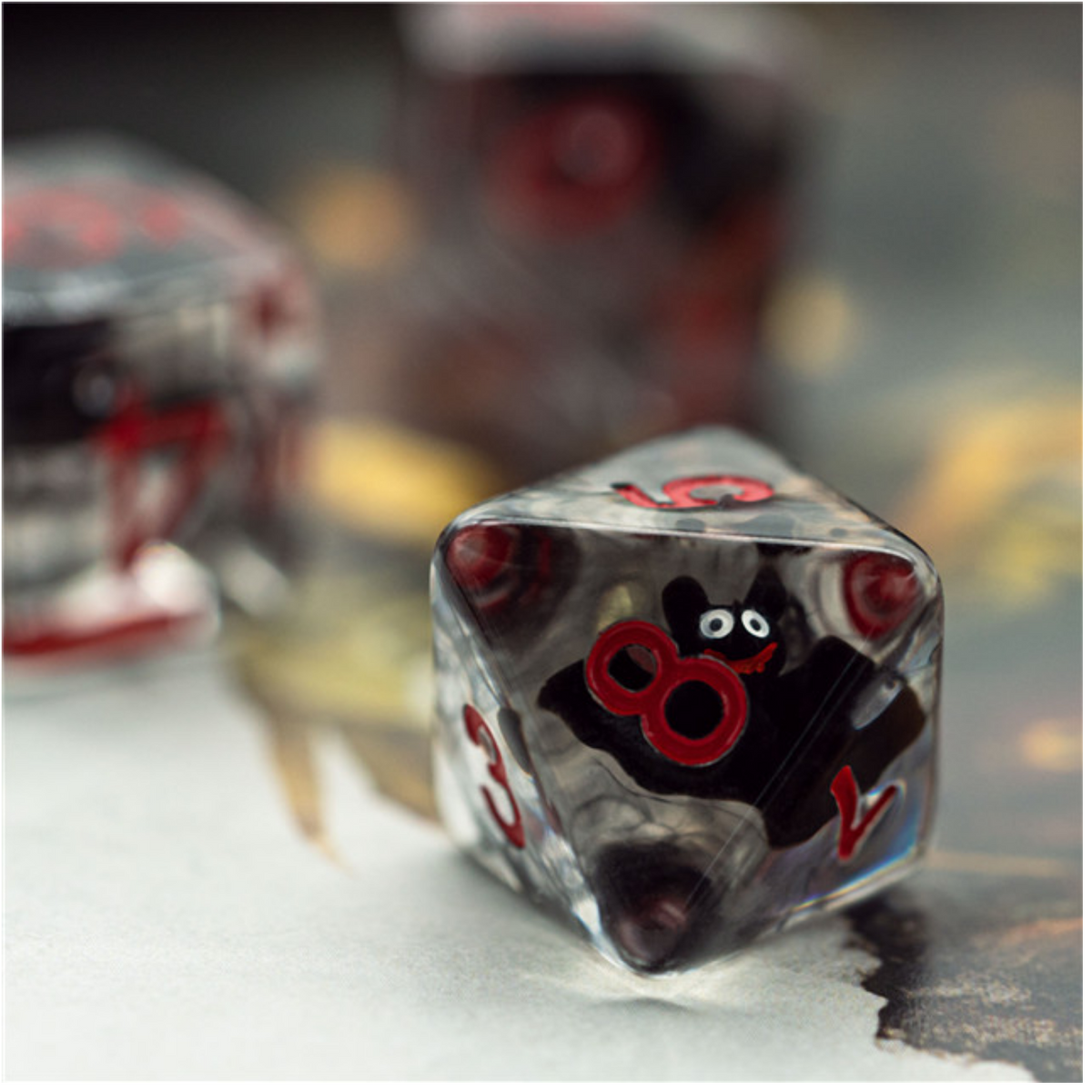 Vampire Bats Dice Set - Resin Inclusion