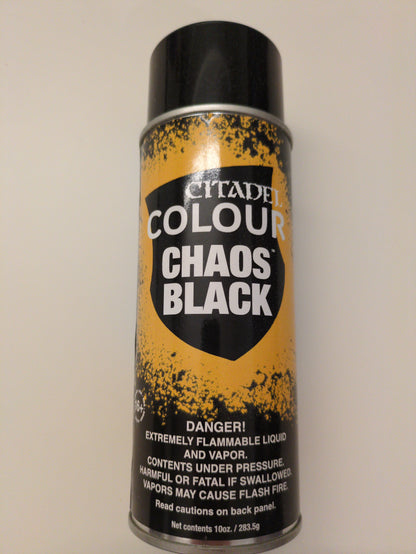Warhammer Paint: Chaos Black Spraypaint